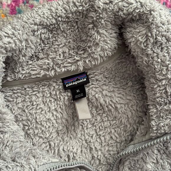 Patagonia Los Gatos Grey Fleece 1/4 Zip Pullover Sweater Women’s Size XL - Picture 5 of 7